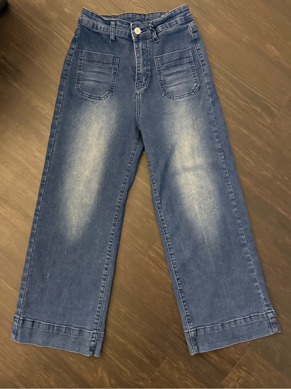Temu Cropped Ankle Jeans - Women's Light Wash, Size Small